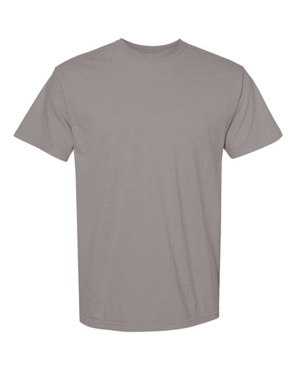 Comfort Colors 1717 Unisex Garment-Dyed Heavyweight T-Shirt - Grey - Front View