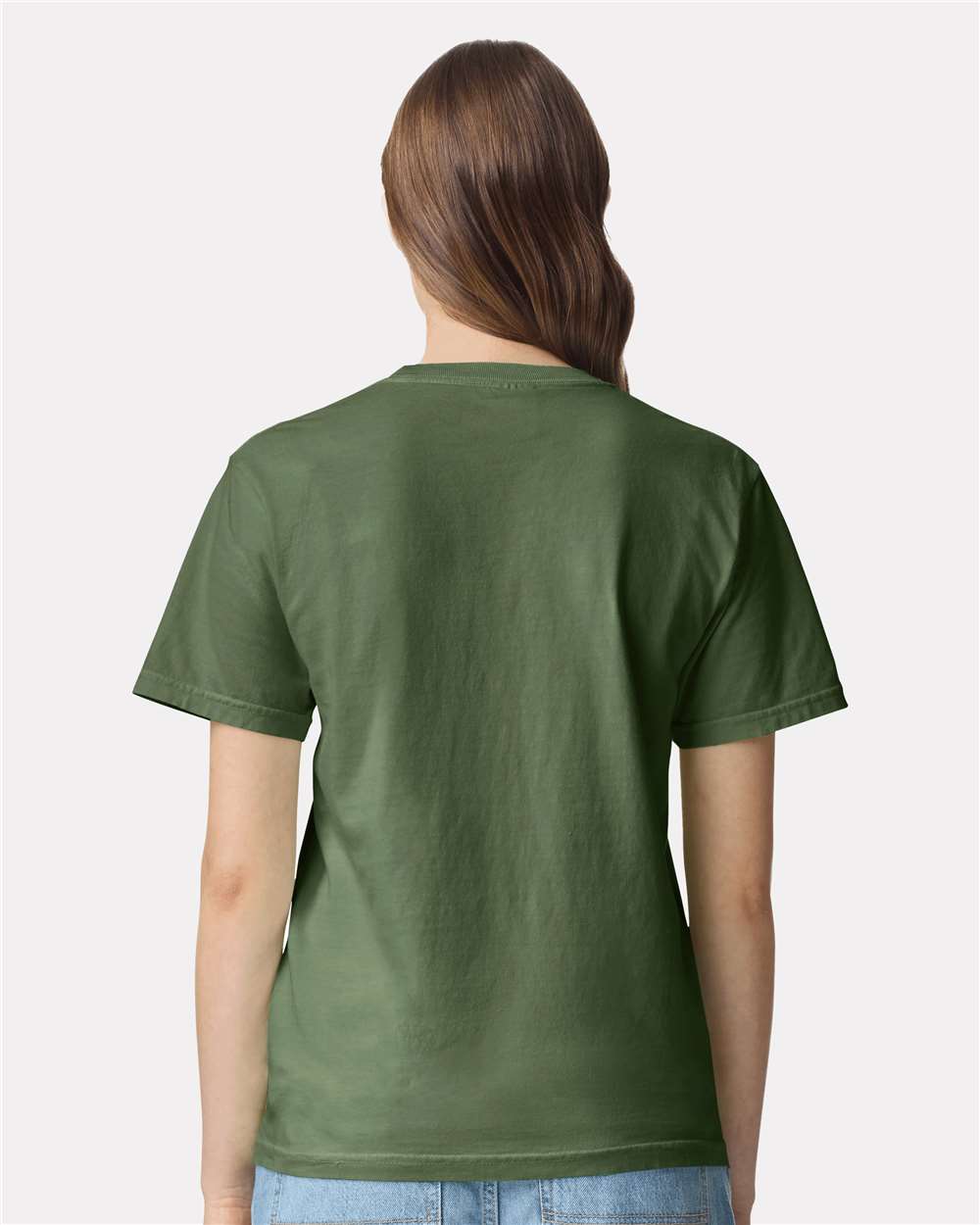 Comfort Colors 1717 Unisex Garment-Dyed Heavyweight T-Shirt - Hemp - On Model Back