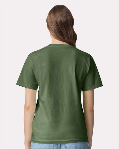 Comfort Colors 1717 Unisex Garment-Dyed Heavyweight T-Shirt - Hemp - On Model Back
