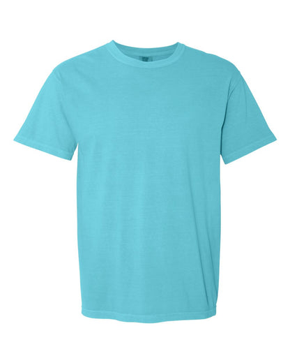 Comfort Colors 1717 Unisex Garment-Dyed Heavyweight T-Shirt - Lagoon - Front View