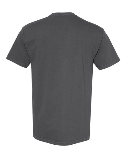 Comfort Colors 1717 Unisex Garment-Dyed Heavyweight T-Shirt - Pepper - Back View