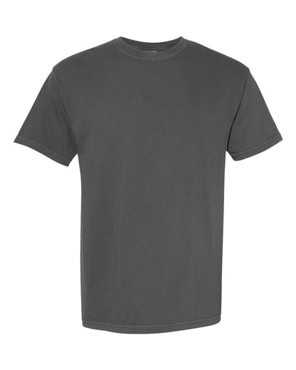 Comfort Colors 1717 Unisex Garment-Dyed Heavyweight T-Shirt - Pepper - Front View