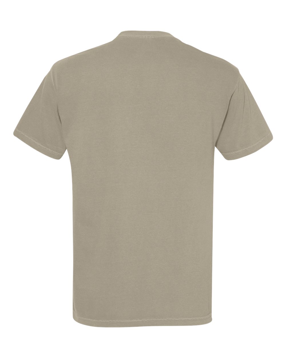 Comfort Colors 1717 Unisex Garment-Dyed Heavyweight T-Shirt - Sandstone - Back View