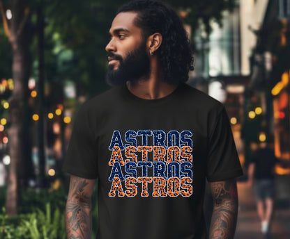 TEXAS Astros Star – Baseball DTF Transfer