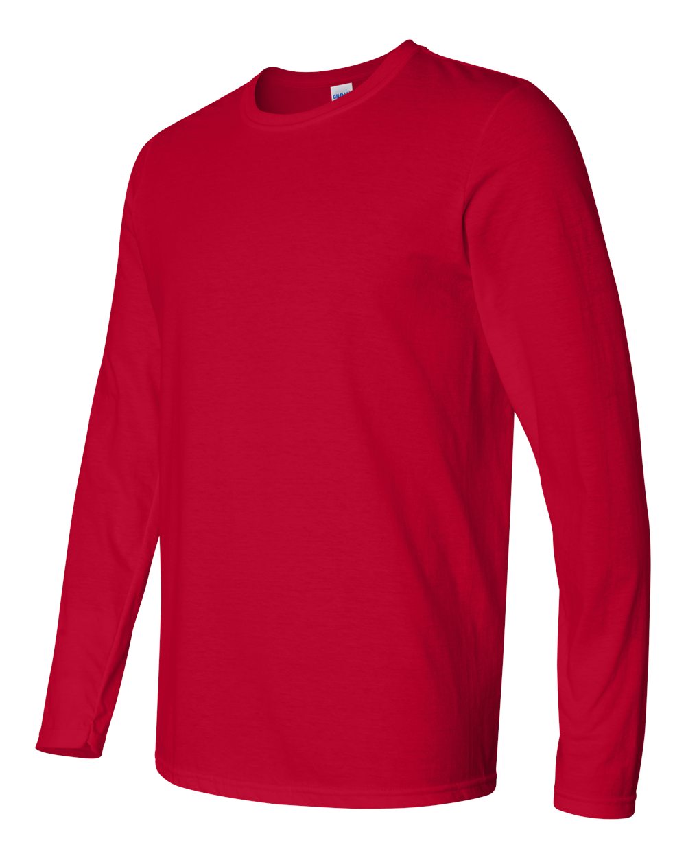 Gildan 64400 Unisex Softstyle® Long Sleeve T-Shirt - Cherry Red - Side View