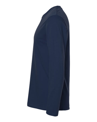 Gildan 64400 Unisex Softstyle® Long Sleeve T-Shirt - Navy - Direct Side