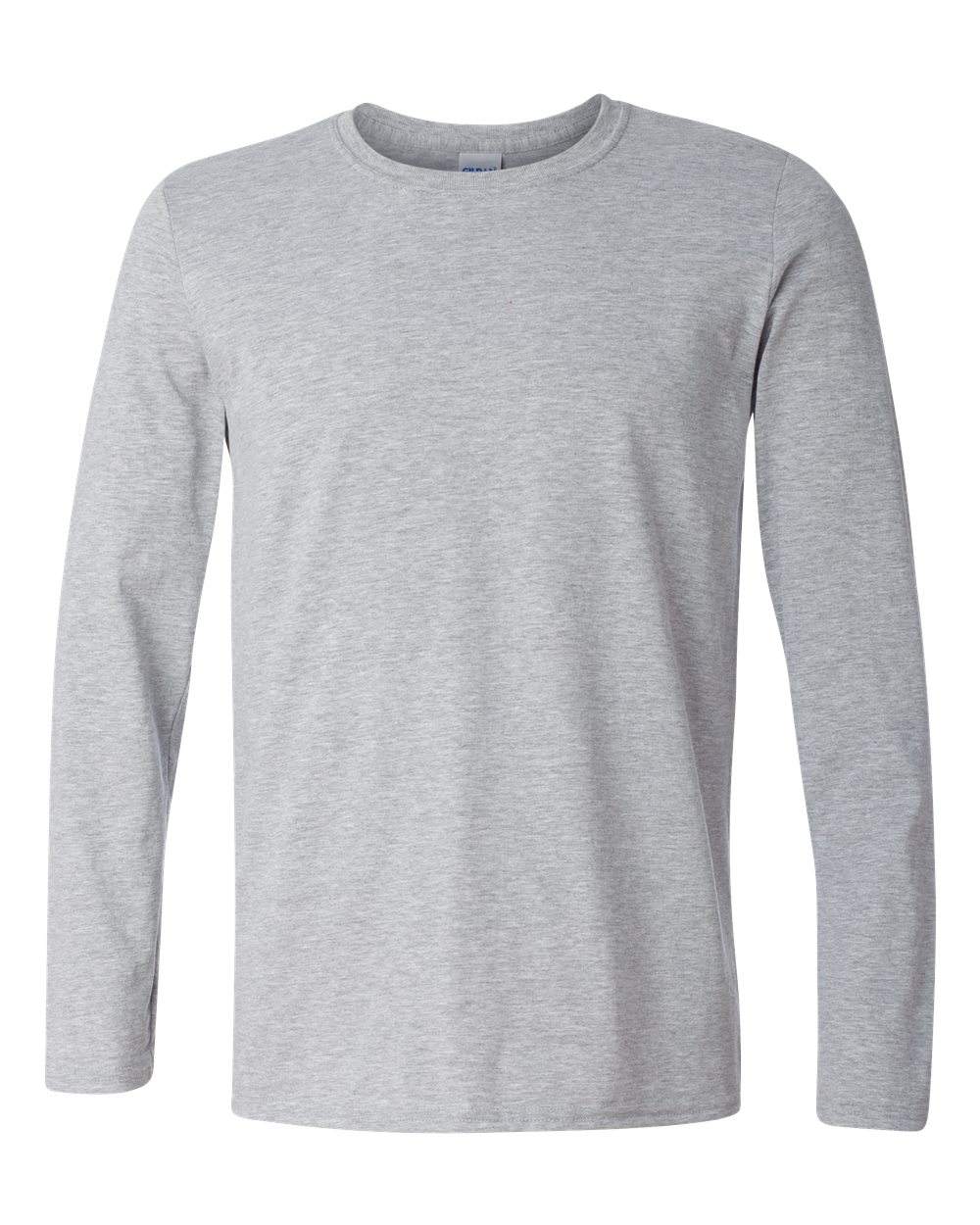 Gildan 64400 Unisex Softstyle® Long Sleeve T-Shirt - Sport Grey - Front View