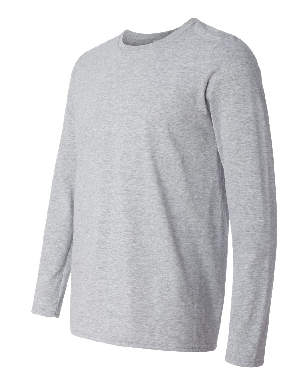 Gildan 64400 Unisex Softstyle® Long Sleeve T-Shirt - Sport Grey - Side View