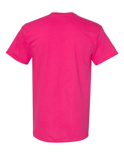 Gildan 5000 Unisex Heavy Cotton™ T-Shirt - Heliconia - Back View