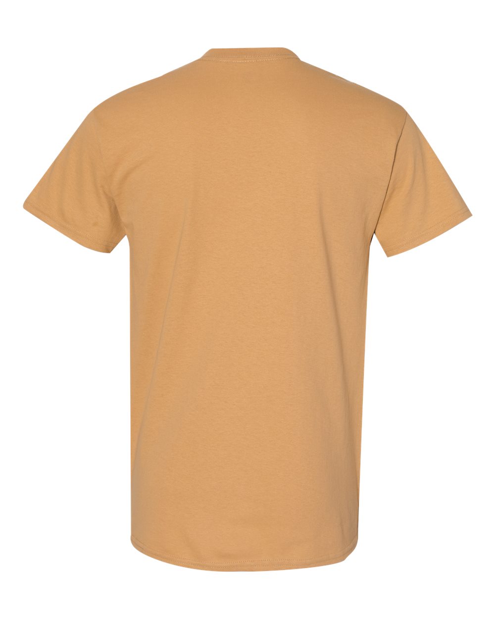 Gildan 5000 Unisex Heavy Cotton™ T-Shirt - Old Gold - Back View