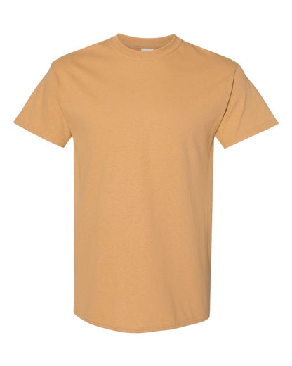 Gildan 5000 Unisex Heavy Cotton™ T-Shirt - Old Gold - Front View