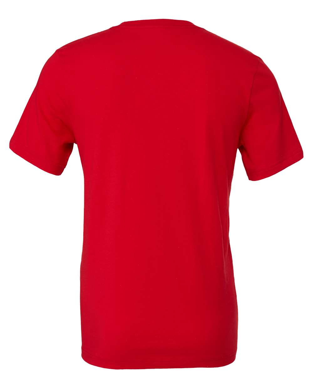 BELLA + CANVAS 3001 Jersey Tee - Red - Back View