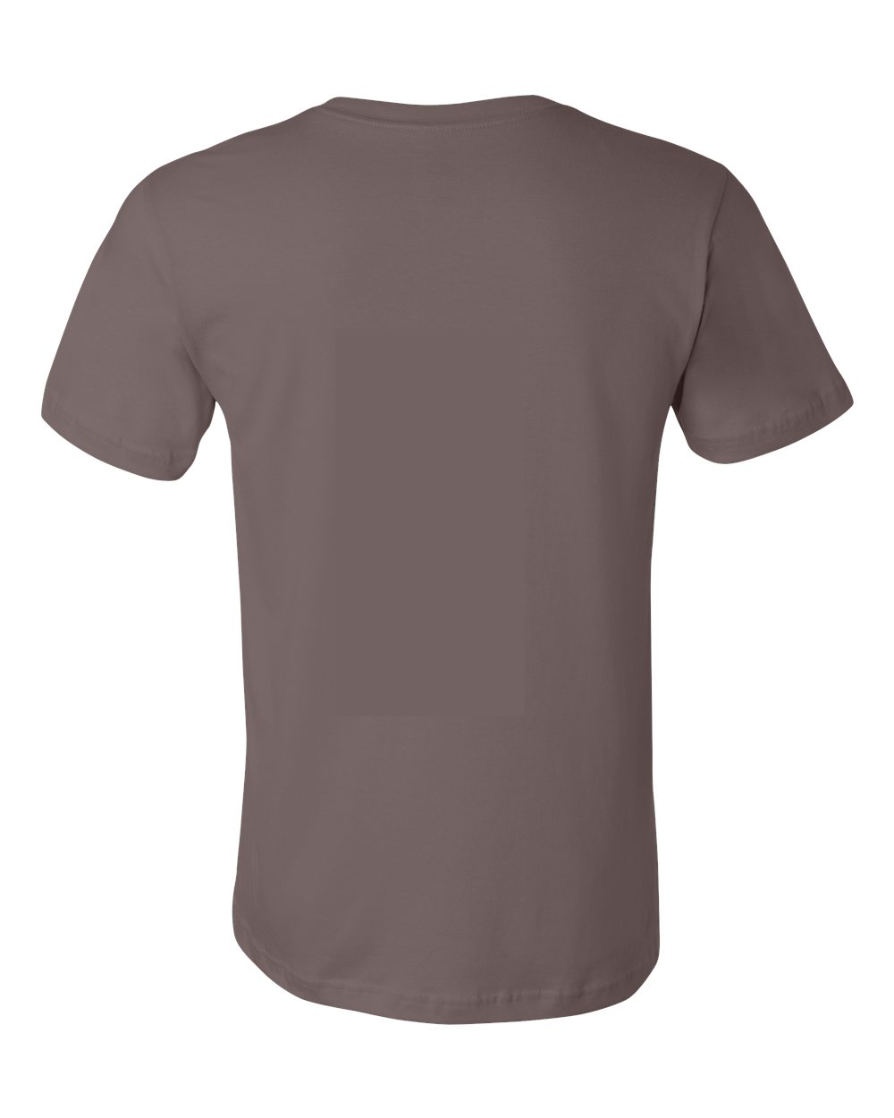 BELLA + CANVAS 3001 Jersey Tee - Pebble Brown - Back View