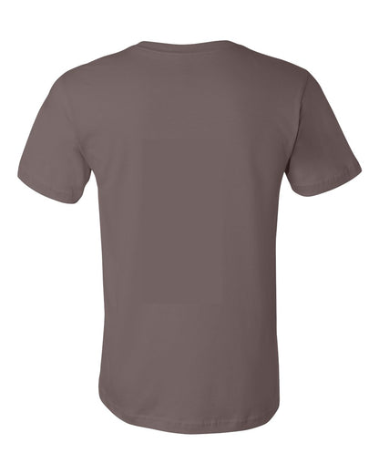 BELLA + CANVAS 3001 Jersey Tee - Pebble Brown - Back View