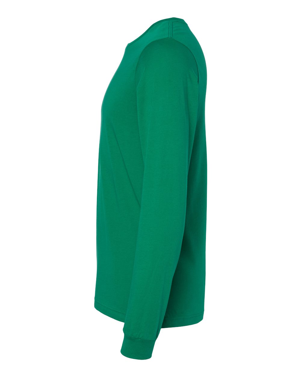 BELLA + CANVAS 3501 Unisex Jersey Long Sleeve Tee - Kelly - Direct Side