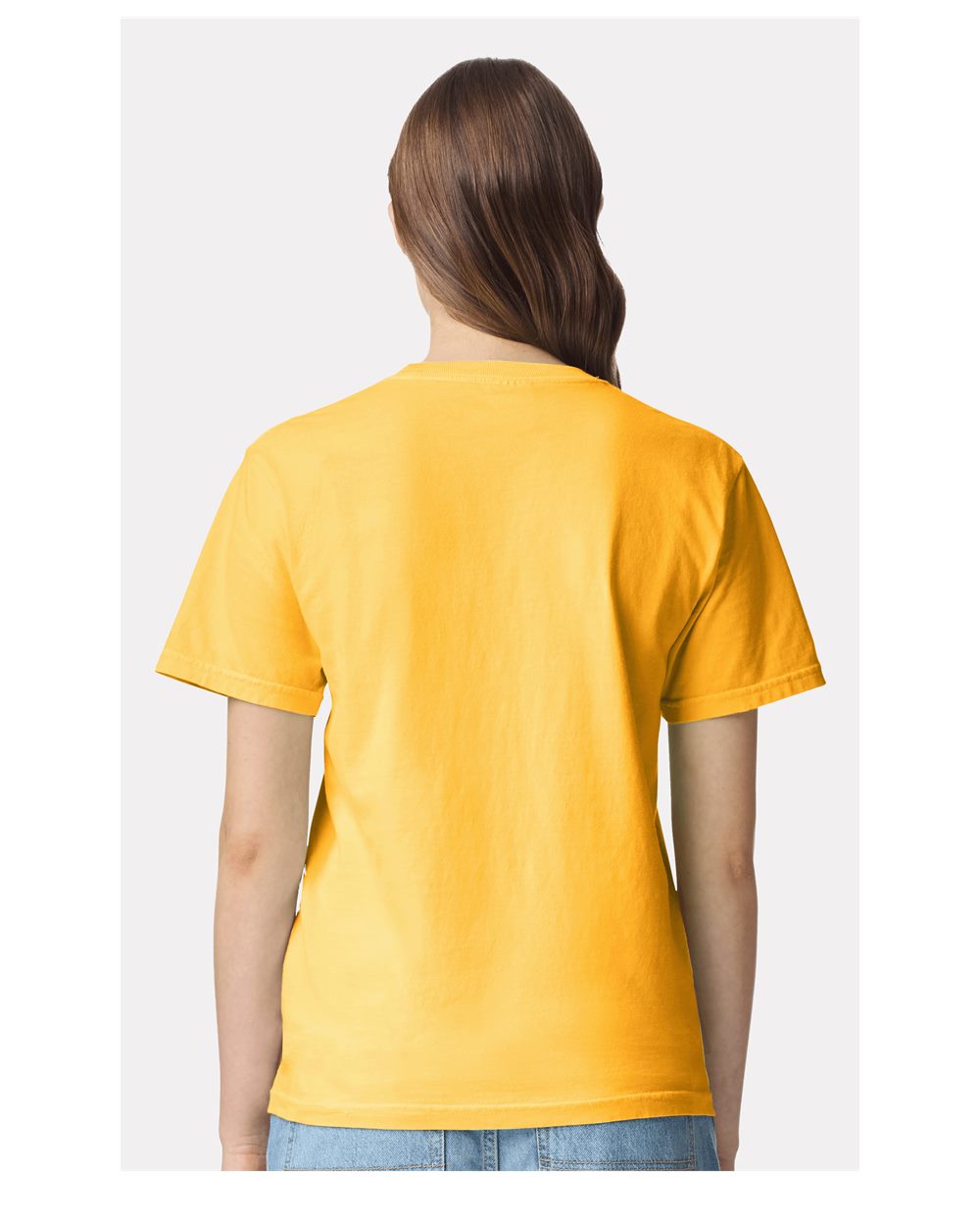 Comfort Colors 1717 Unisex Garment-Dyed Heavyweight T-Shirt - Citrus - On Model Back