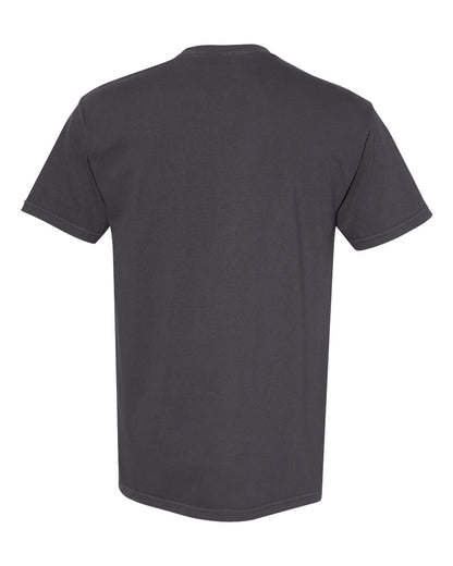 Comfort Colors 1717 Unisex Garment-Dyed Heavyweight T-Shirt - Graphite - Back View