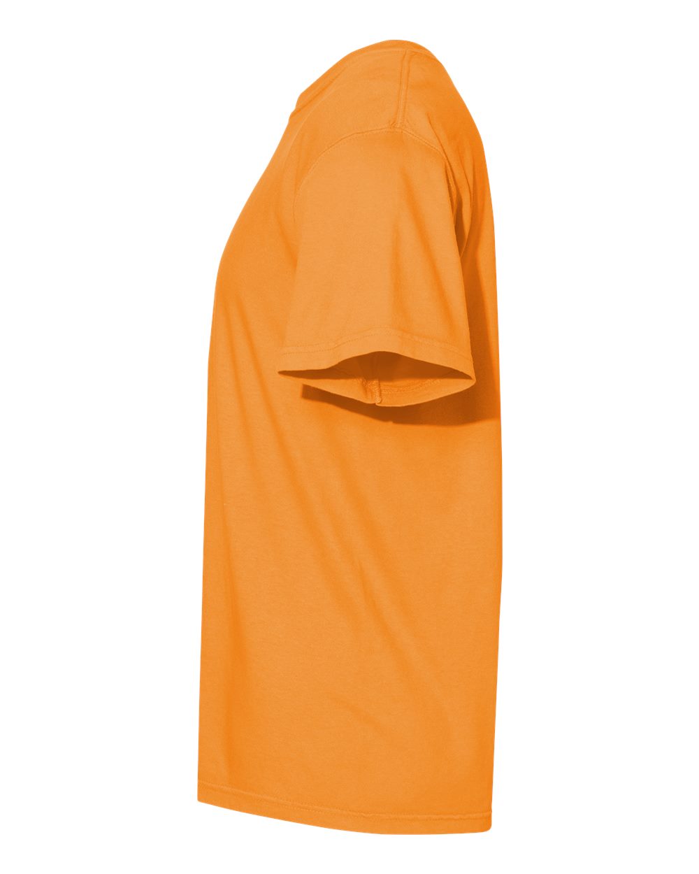 Comfort Colors 1717 Unisex Garment-Dyed Heavyweight T-Shirt - Bright Orange - Direct Side
