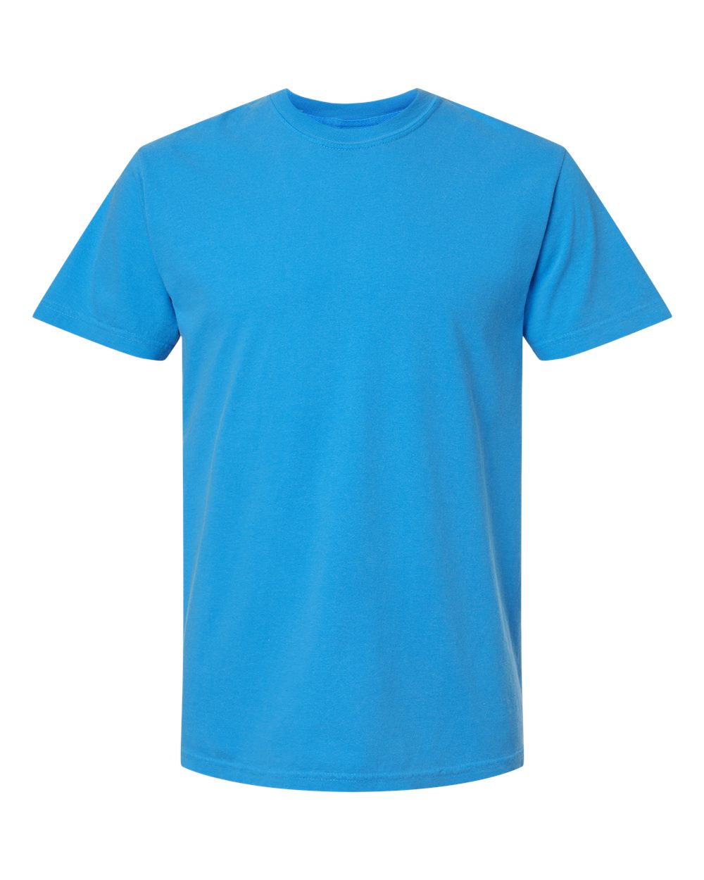 Comfort Colors 1717 Unisex Garment-Dyed Heavyweight T-Shirt - Royal Caribe - Front View