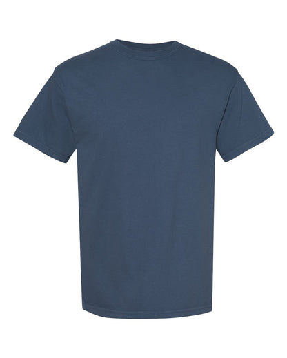 Comfort Colors 1717 Unisex Garment-Dyed Heavyweight T-Shirt - Midnight - Front View