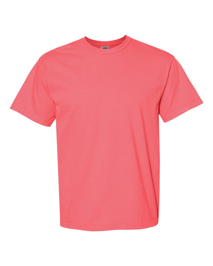 Comfort Colors 1717 Unisex Garment-Dyed Heavyweight T-Shirt - Watermelon - Front View