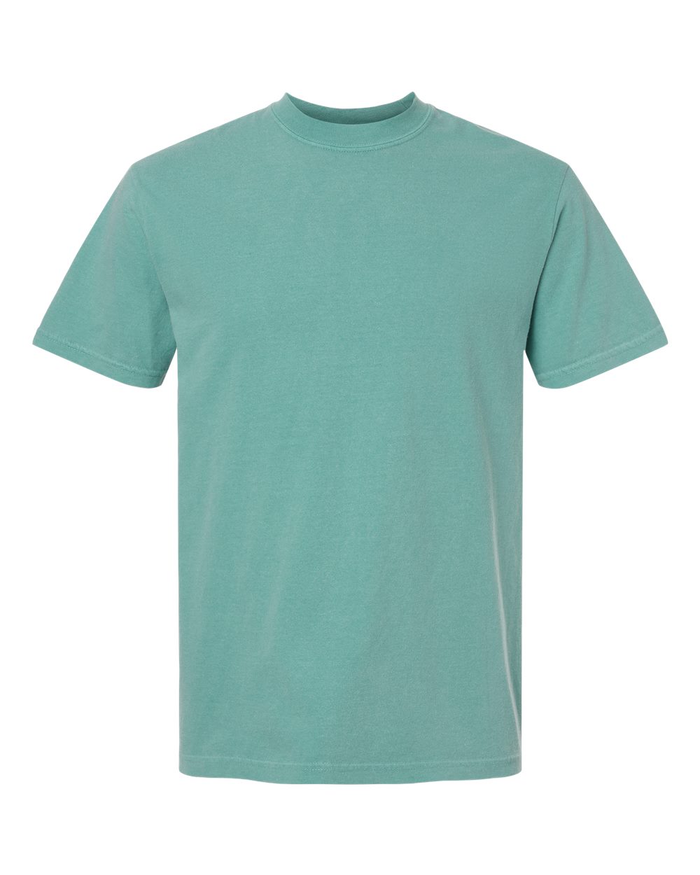 Comfort Colors 1717 Unisex Garment-Dyed Heavyweight T-Shirt - Seafoam - Front View