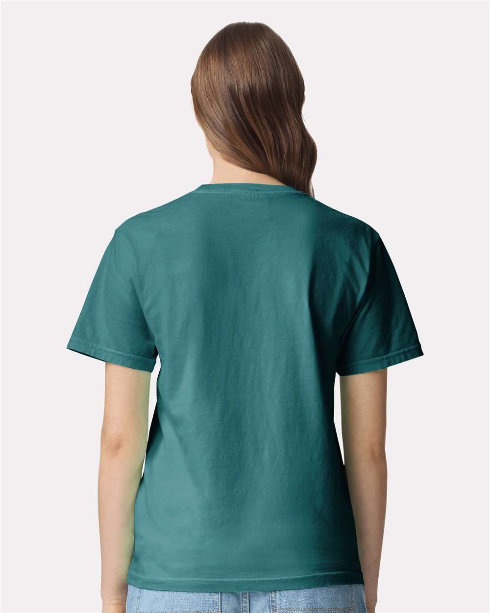Comfort Colors 1717 Unisex Garment-Dyed Heavyweight T-Shirt - Seafoam - On Model Back