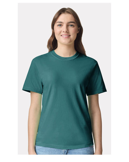 Comfort Colors 1717 Unisex Garment-Dyed Heavyweight T-Shirt - Seafoam - On Model Front