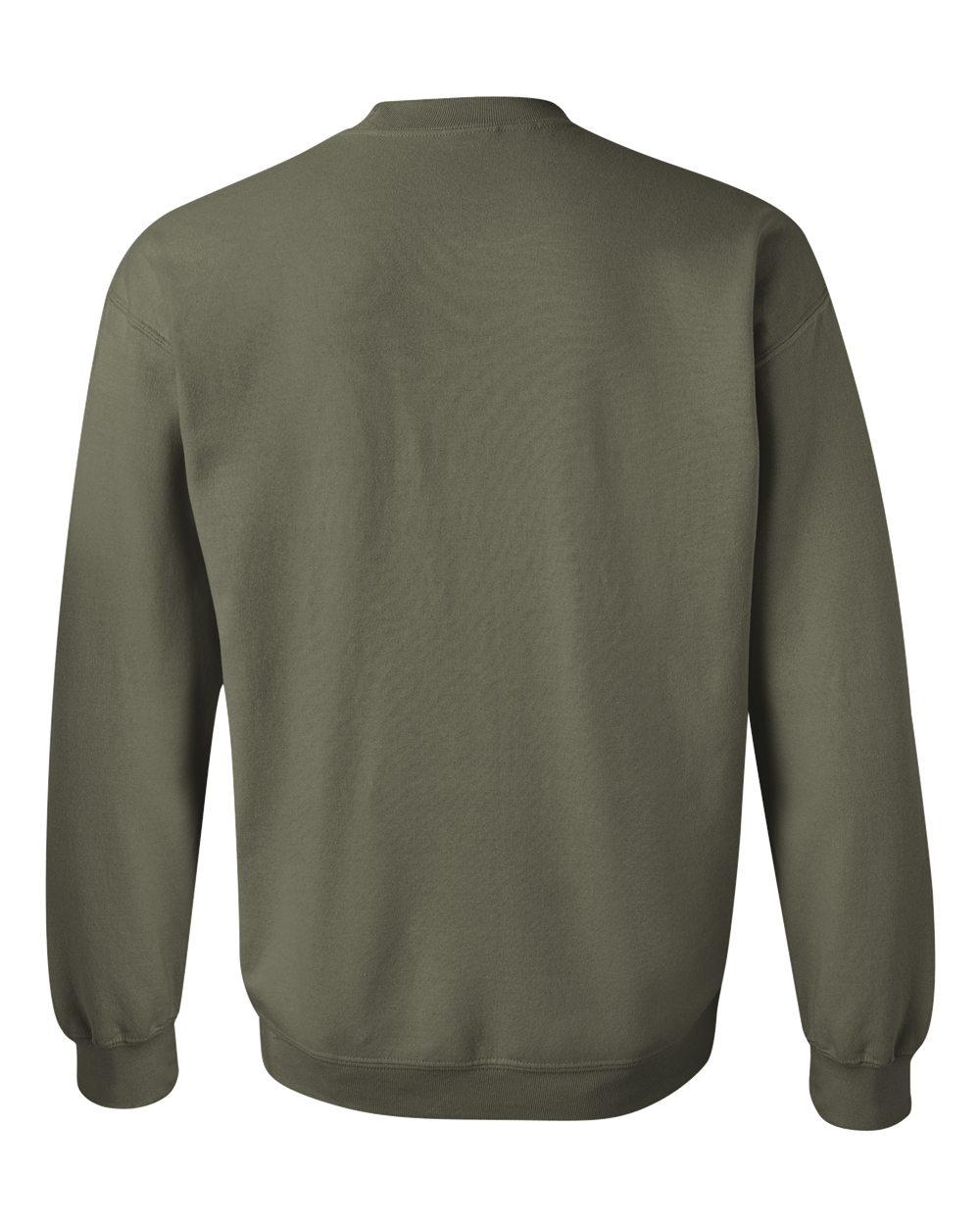 Gildan 18000 Unisex Heavy Blend™ Crewneck Sweatshirt - Military Green - Back View