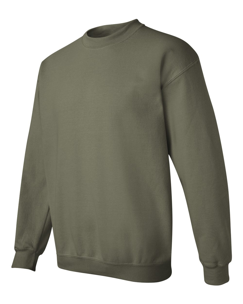 Gildan 18000 Unisex Heavy Blend™ Crewneck Sweatshirt - Military Green - Side View
