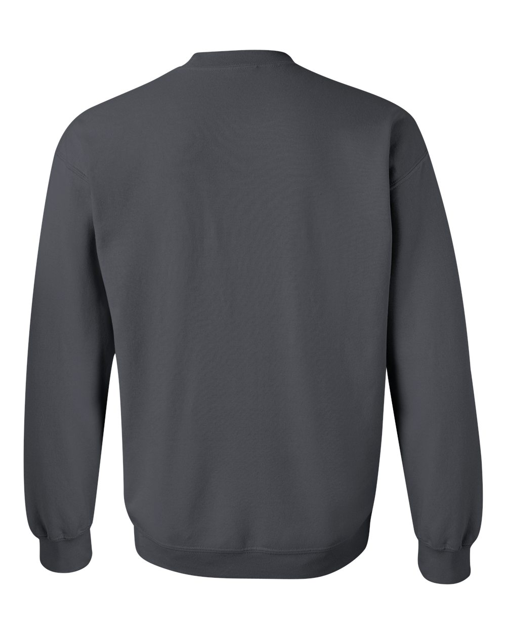 Gildan 18000 Unisex Heavy Blend™ Crewneck Sweatshirt - Charcoal - Back View