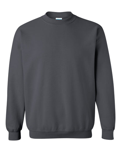 Gildan 18000 Unisex Heavy Blend™ Crewneck Sweatshirt - Charcoal - Front View