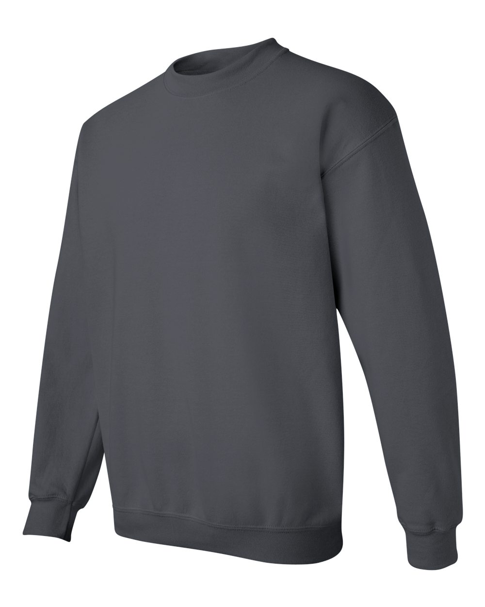 Gildan 18000 Unisex Heavy Blend™ Crewneck Sweatshirt - Charcoal - Side View