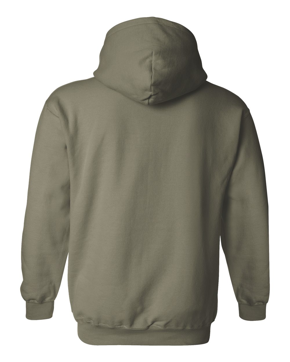Gildan 18500 Unisex Heavy Blend™ Hooded Sweatshirt - Military Green - Back View