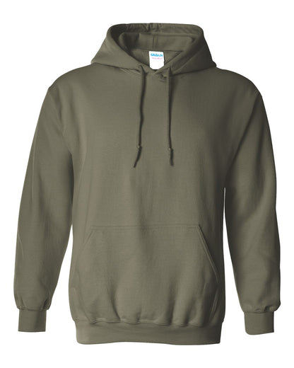 Gildan 18500 Unisex Heavy Blend™ Hooded Sweatshirt - Military Green - Front View