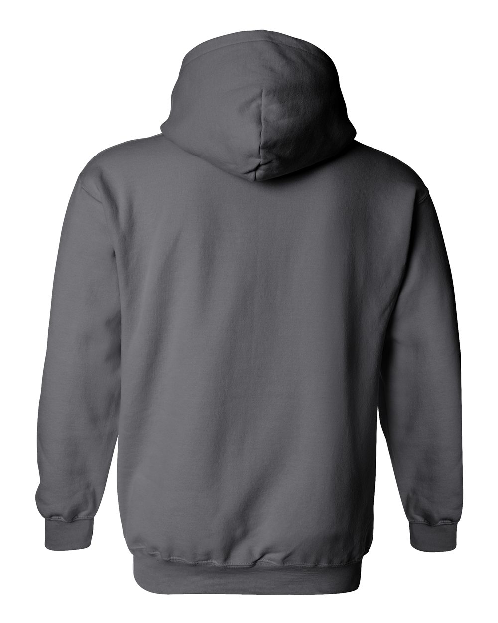 Gildan 18500 Unisex Heavy Blend™ Hooded Sweatshirt - Charcoal - Back View