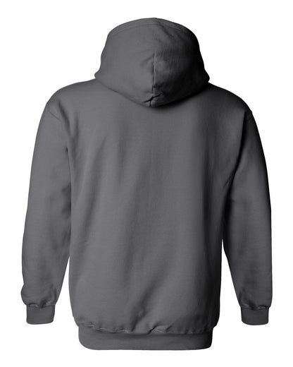 Gildan 18500 Unisex Heavy Blend™ Hooded Sweatshirt - Charcoal - Back View