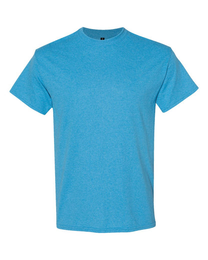 Gildan 5000 Unisex Heavy Cotton™ T-Shirt - Heather Sapphire - Front View