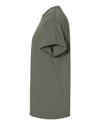 Gildan 5000 Unisex Heavy Cotton™ T-Shirt - Heather Military Green - Direct Side