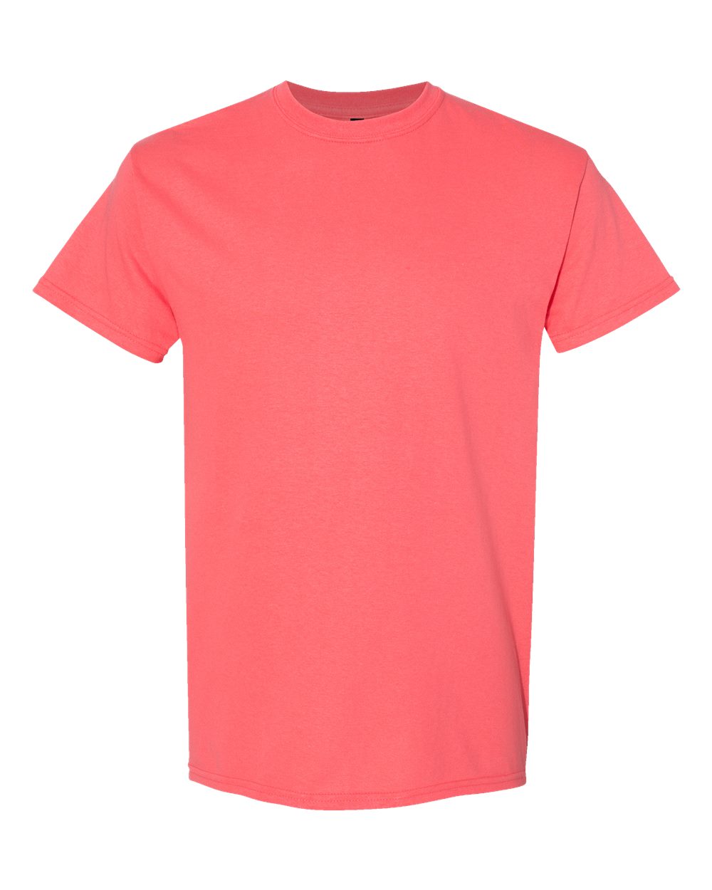Gildan 5000 Unisex Heavy Cotton™ T-Shirt - Coral Silk - Front View