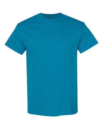 Gildan 5000 Unisex Heavy Cotton™ T-Shirt - Antique Sapphire - Front View