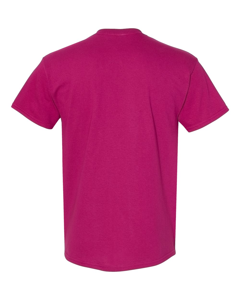 Gildan 5000 Unisex Heavy Cotton™ T-Shirt - Berry - Back View