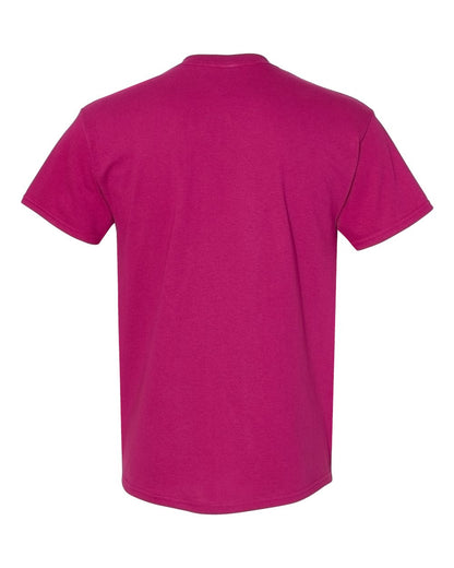 Gildan 5000 Unisex Heavy Cotton™ T-Shirt - Berry - Back View