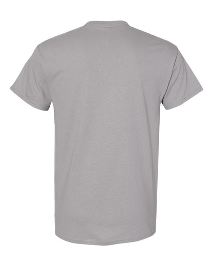 Gildan 5000 Unisex Heavy Cotton™ T-Shirt - Gravel - Back View