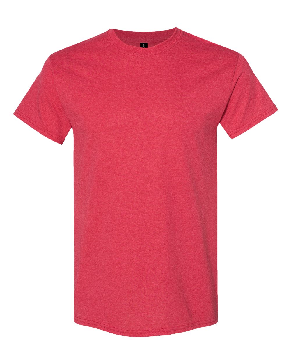 Gildan 5000 Unisex Heavy Cotton™ T-Shirt - Heather Red - Front View