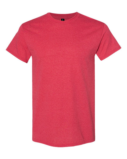 Gildan 5000 Unisex Heavy Cotton™ T-Shirt - Heather Red - Front View