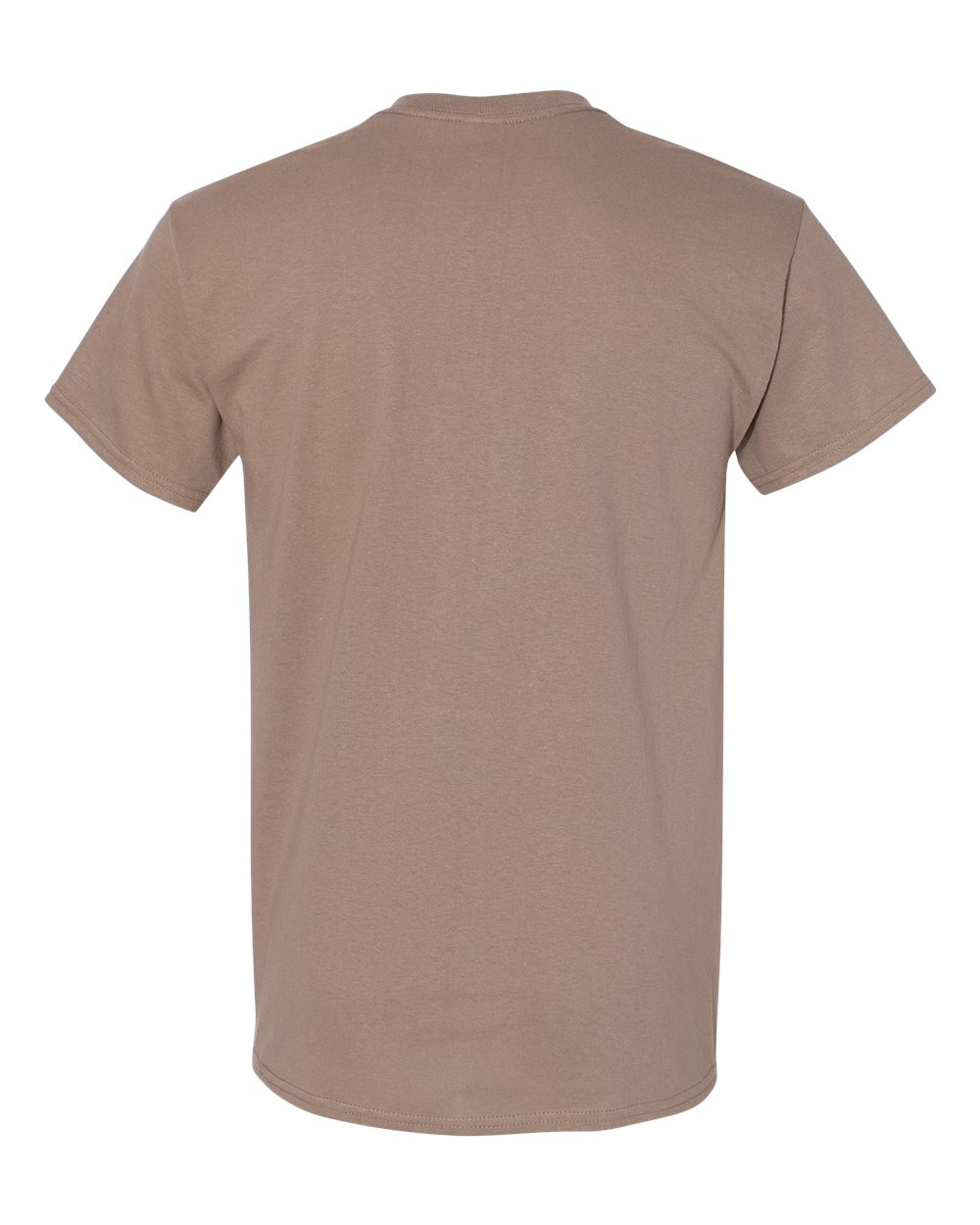 Gildan 5000 Unisex Heavy Cotton™ T-Shirt - Brown Savana - Back View