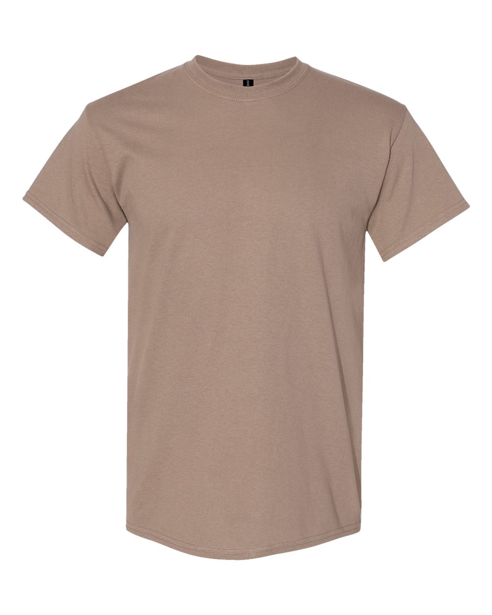 Gildan 5000 Unisex Heavy Cotton™ T-Shirt - Brown Savana - Front View