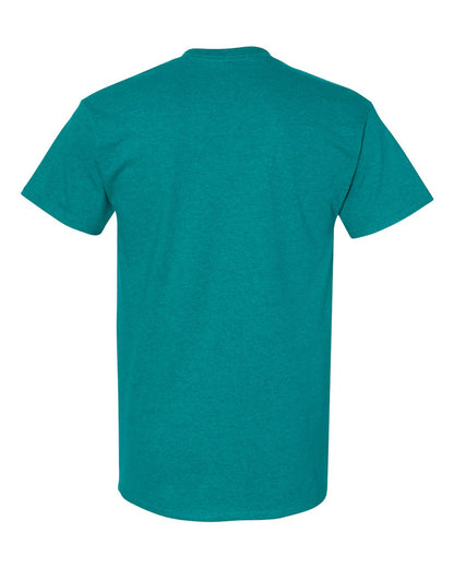 Gildan 5000 Unisex Heavy Cotton™ T-Shirt - Antique Jade Dome - Back View