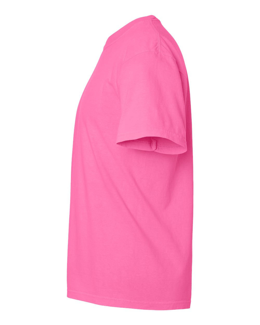 Comfort Colors 1717 Unisex Garment-Dyed Heavyweight T-Shirt - Neon Pink - Direct Side
